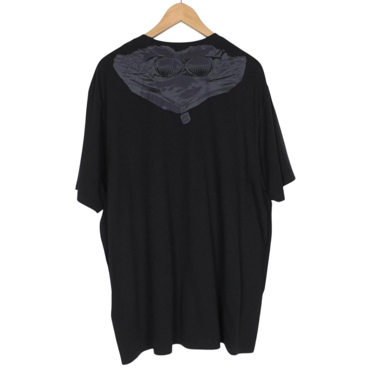 CP Company Black Goggle Print Short Sleeve Cotton T-Shirt
