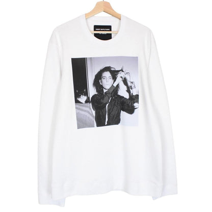 Raf Simons x Robert Mapplethorpe Patti Smith White and Black Print Sweatshirt