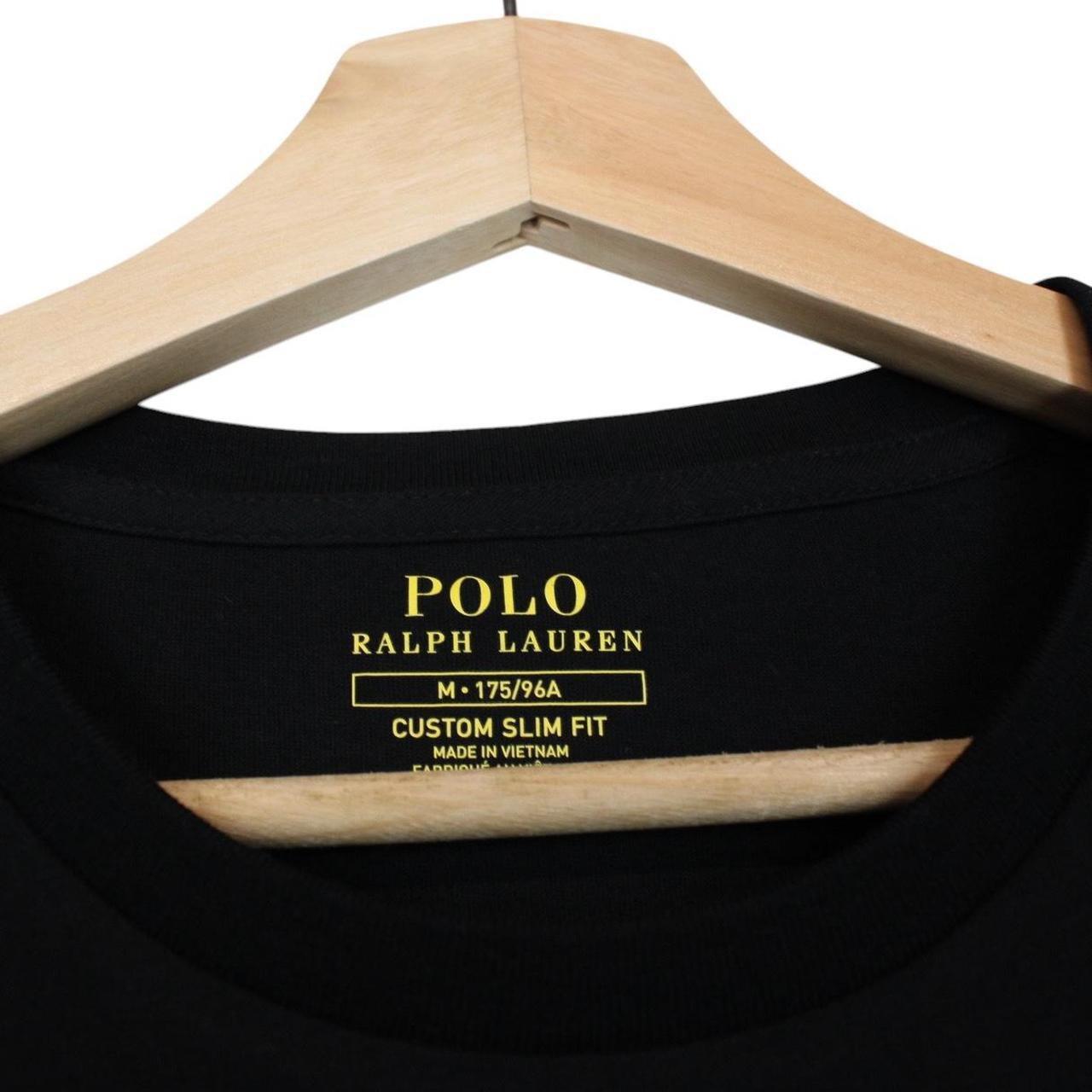 Polo Ralph Lauren Black Short Sleeve Cotton Slim Fit T-Shirt