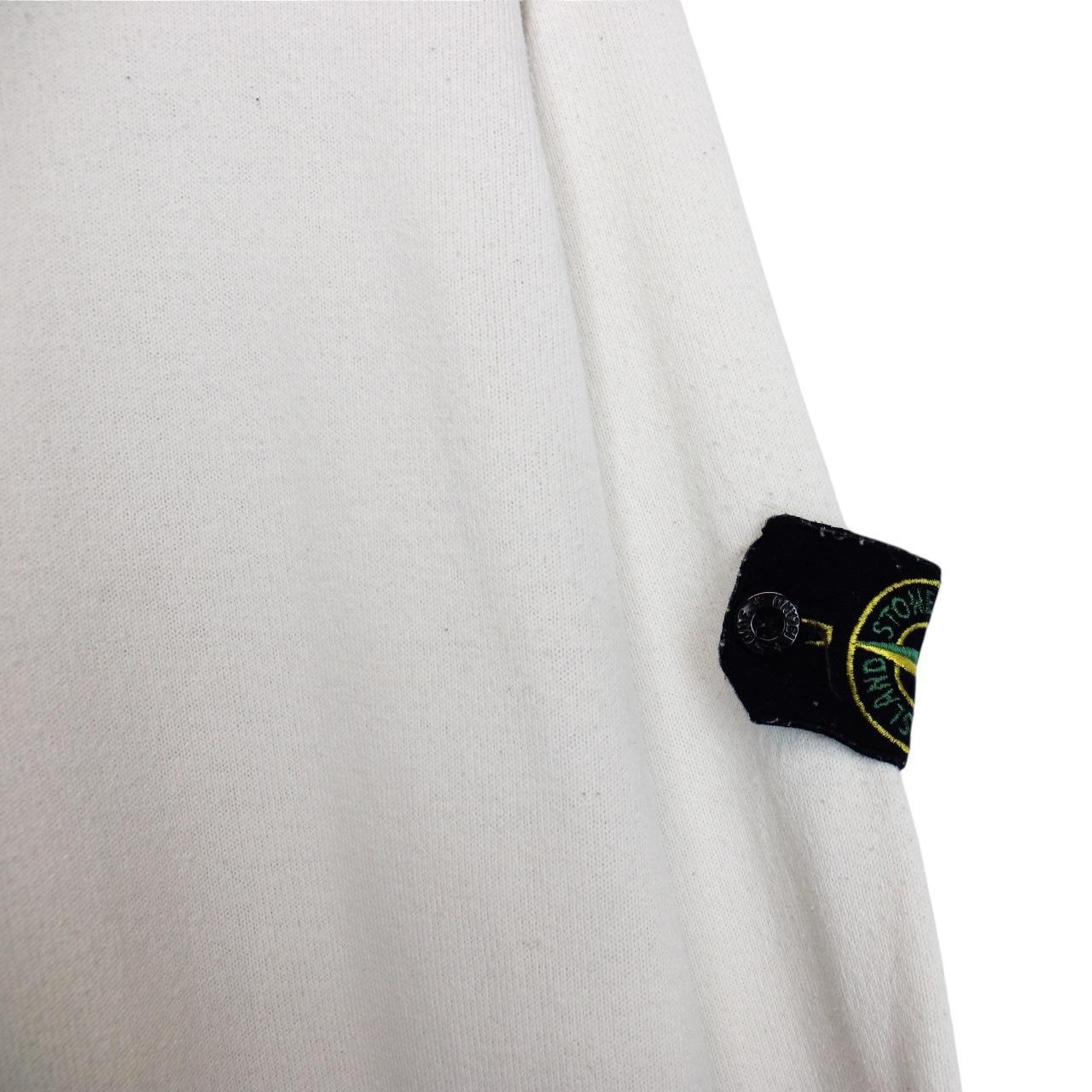 Vintage Stone Island SS 2007 White Cotton Knit 1/4 Zip Jumper