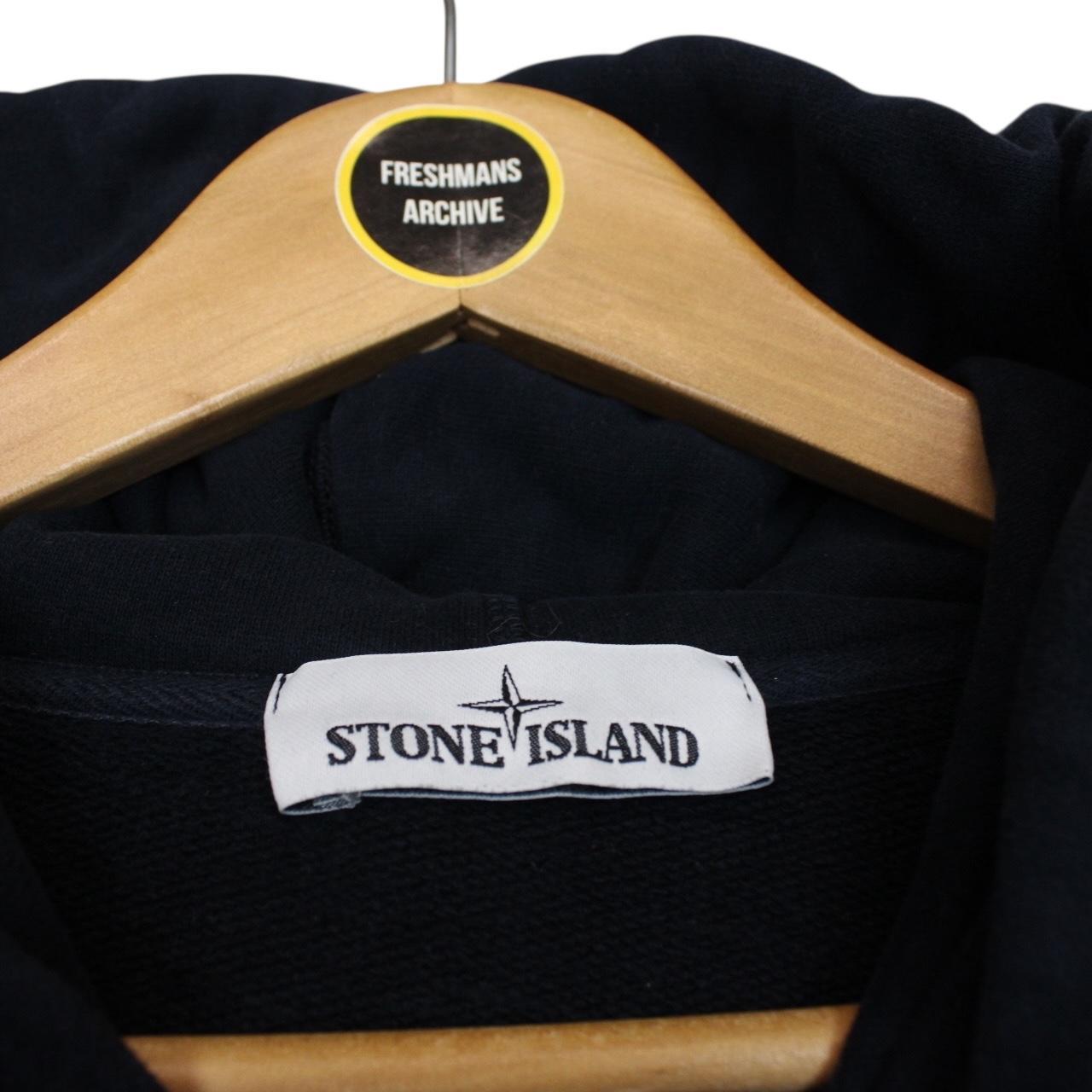 Stone Island AW 2017 Navy Blue Cotton Hoodie Jumper