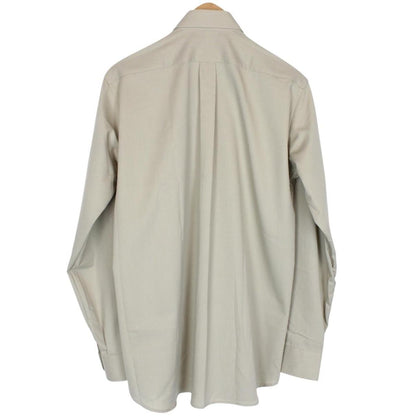 Vintage 90s Burberry Beige Long Sleeve Cotton Shirt