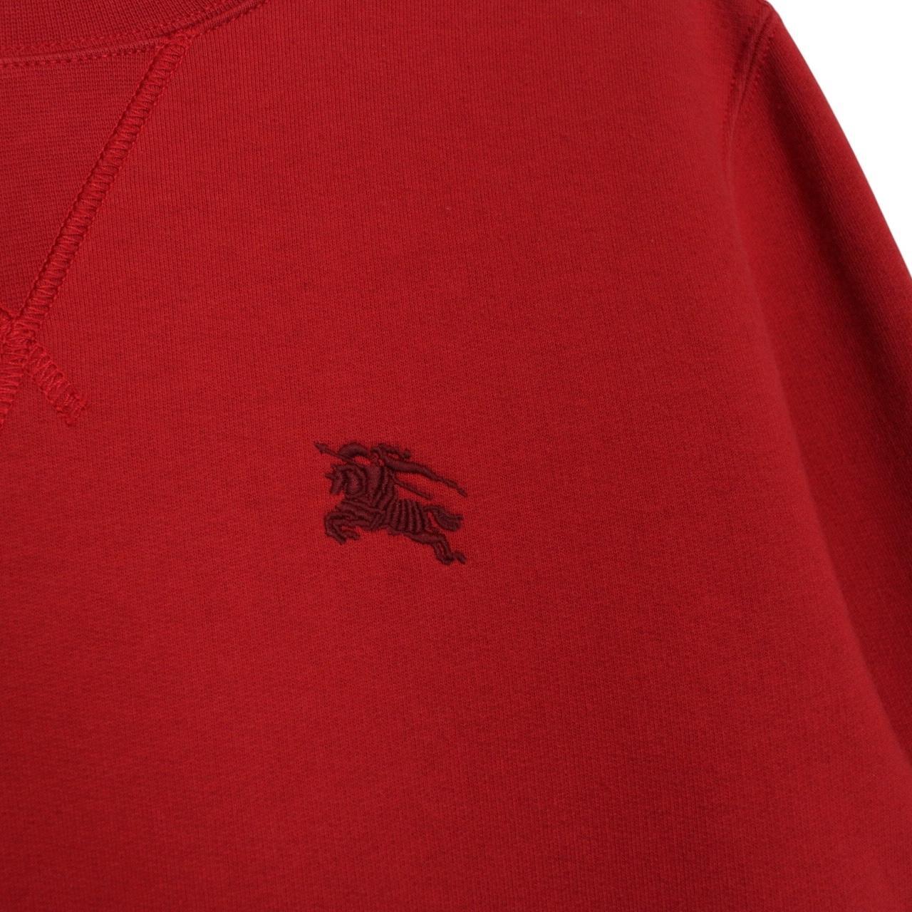 Burberry London Red Cotton Sweatshirt Jumper