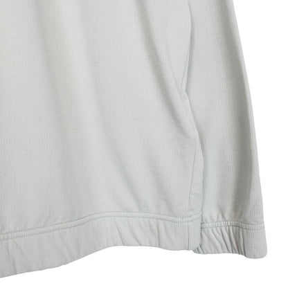 Stone Island Marina SS 2023 Light Blue Plated Dyed Cotton Nylon Hoodie Jumper