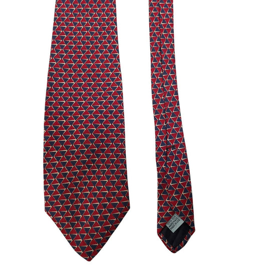 Vintage Abercrombie &amp; Fitch Red and Blue Silk Tie