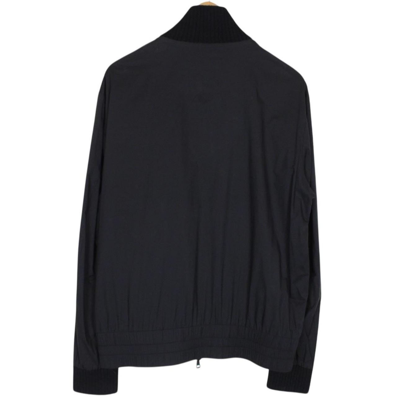 Moncler Black Full Zip Nylon Lightweight Jacket