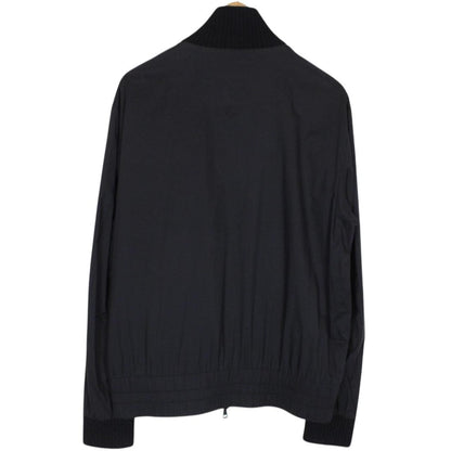 Moncler Black Full Zip Nylon Lightweight Jacket