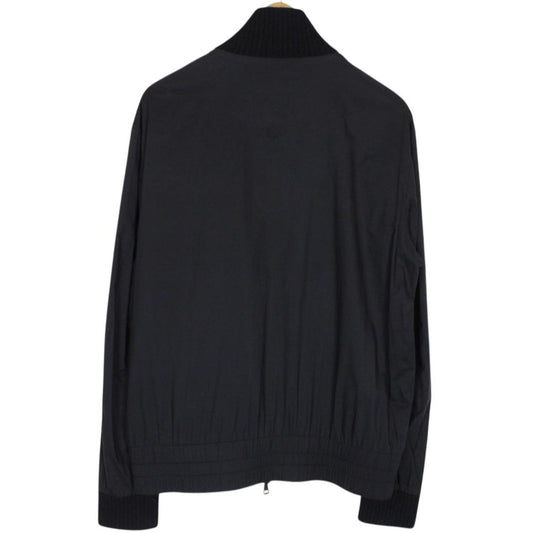 Moncler Black Full Zip Nylon Lightweight Jacket