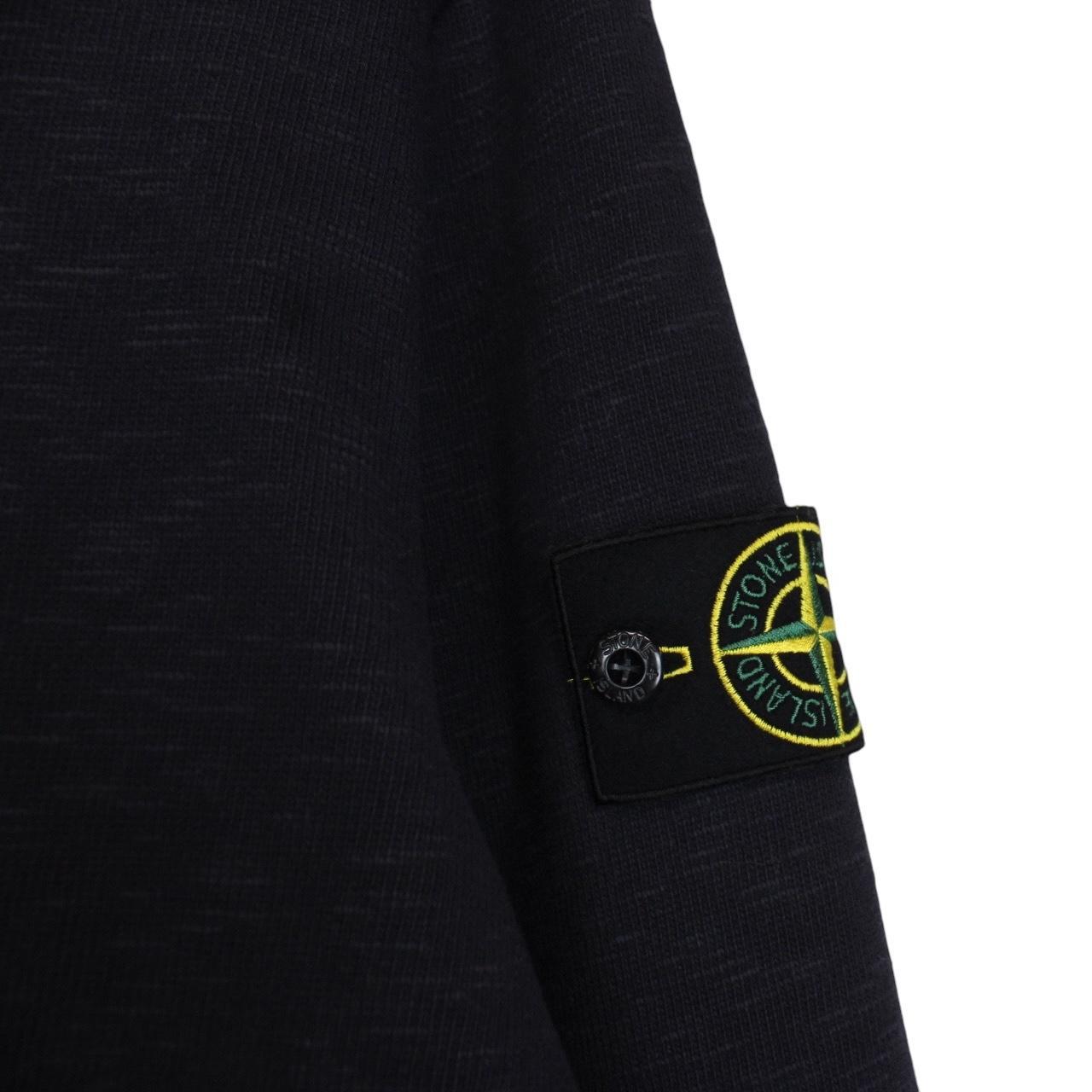 Stone Island Navy Blue Cotton Sweatshirt Jumper