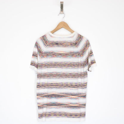 Missoni Multicoloured Striped Short Sleeve Cotton T-Shirt