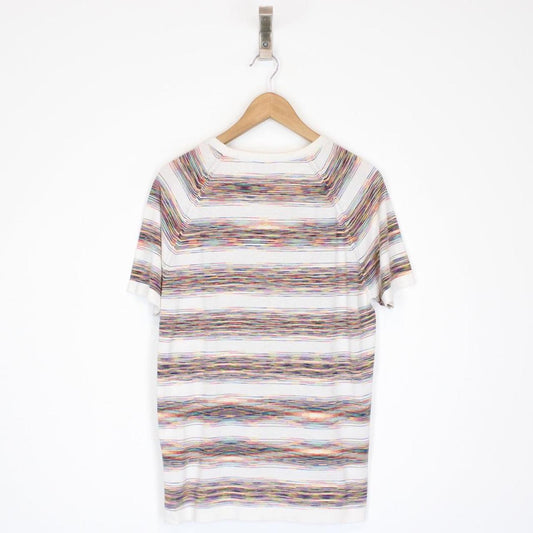 Missoni Multicoloured Striped Short Sleeve Cotton T-Shirt