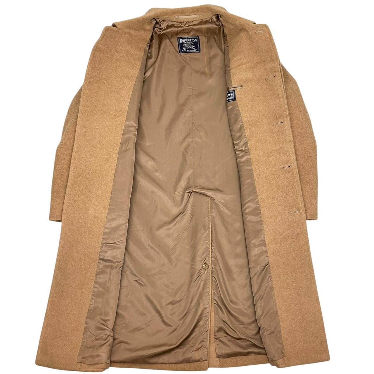 Vintage 90s Burberry Tan Brown Camelhair Overcoat