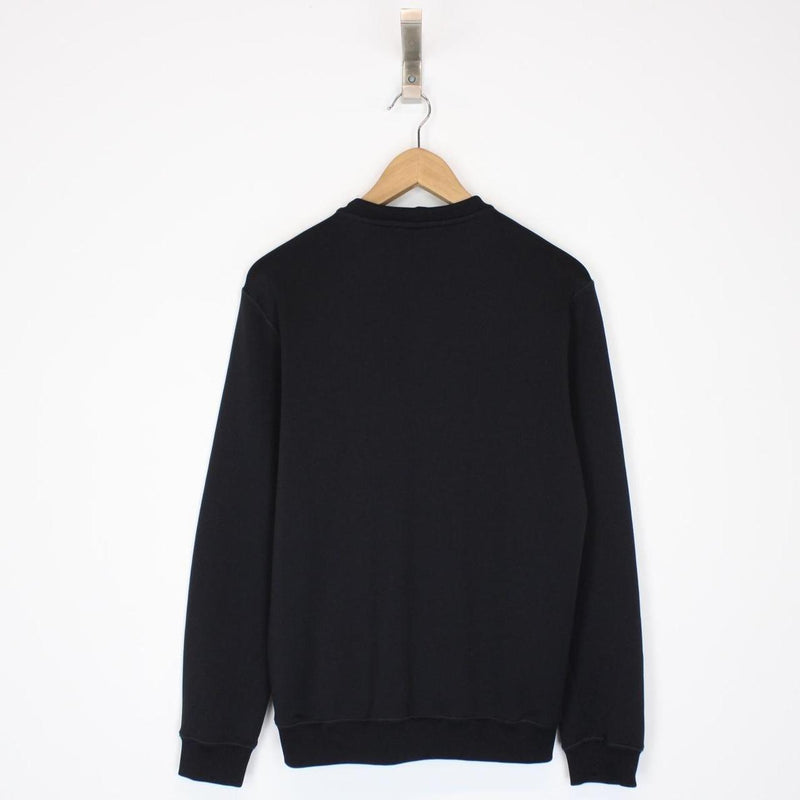 Stone Island SS 2023 Black and White Compass Logo Sweatshirt Jumper