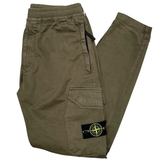 Stone Island AW 2019 Green RE-T Fit Cargo Trousers