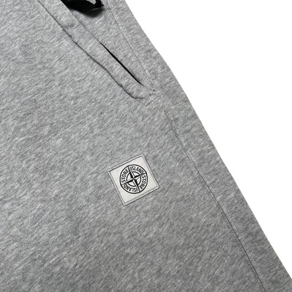 Stone Island AW 2016 Grey Compass Logo Cotton Jogger Shorts