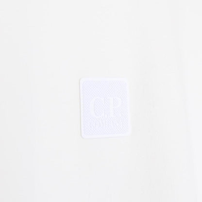 CP Company White Metropolis Logo Sweatshirt Jumper