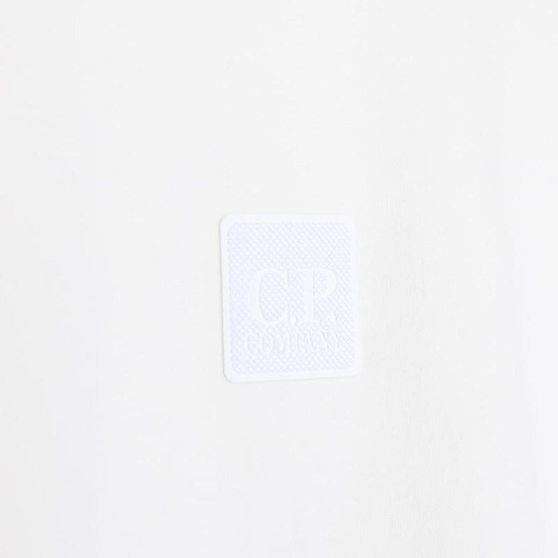 CP Company White Metropolis Logo Sweatshirt Jumper