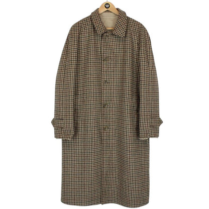 Vintage 90s Burberry Tan and Brown Cotton and Wool Reversible Trench Coat