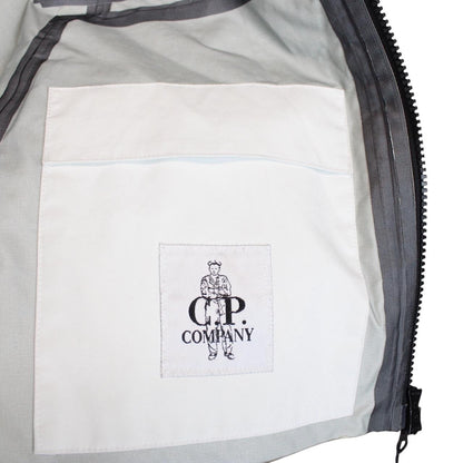 CP Company White T-Mack Full Zip Waterproof Lens Jacket