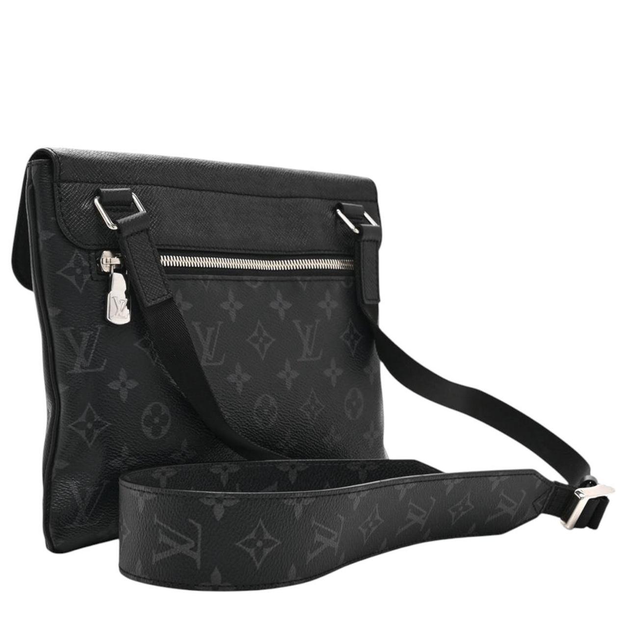 Louis Vuitton LV Monogram Black Leather/Canvas Taigarama Outdoor Messenger Bag