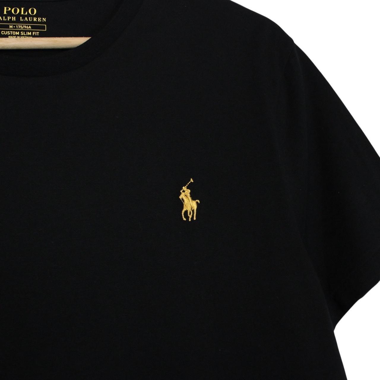 Polo Ralph Lauren Black Short Sleeve Cotton Slim Fit T-Shirt
