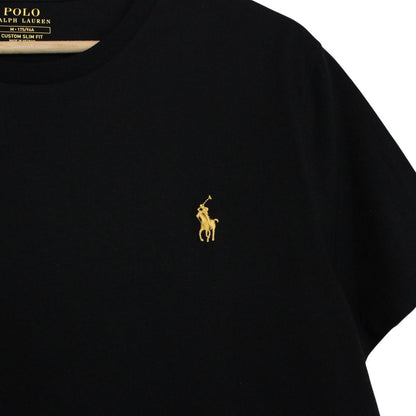 Polo Ralph Lauren Black Short Sleeve Cotton Slim Fit T-Shirt