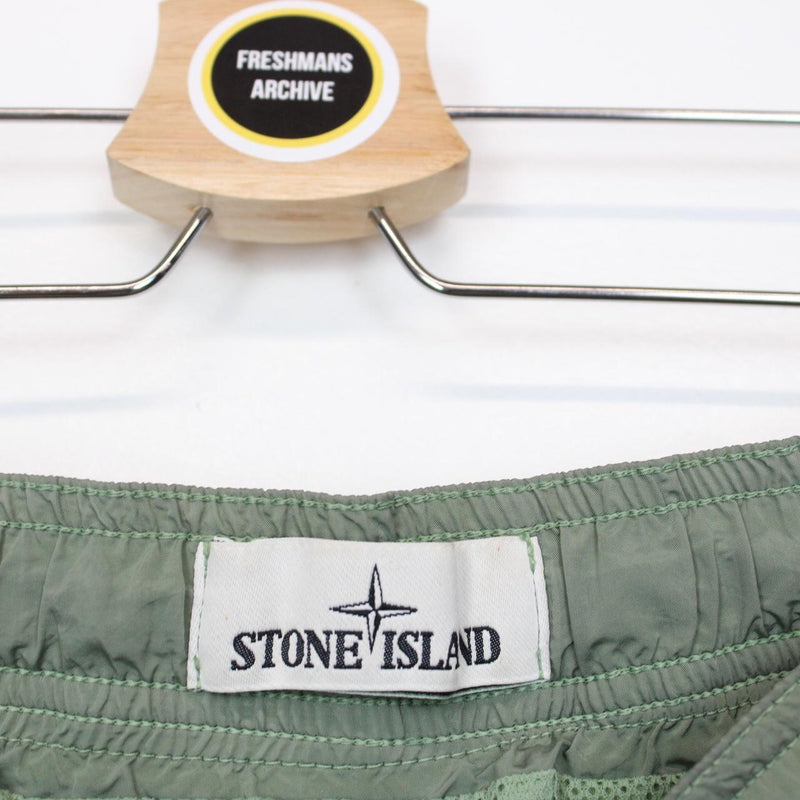 Stone Island SS 2019 Green Nylon Metal Swim Shorts