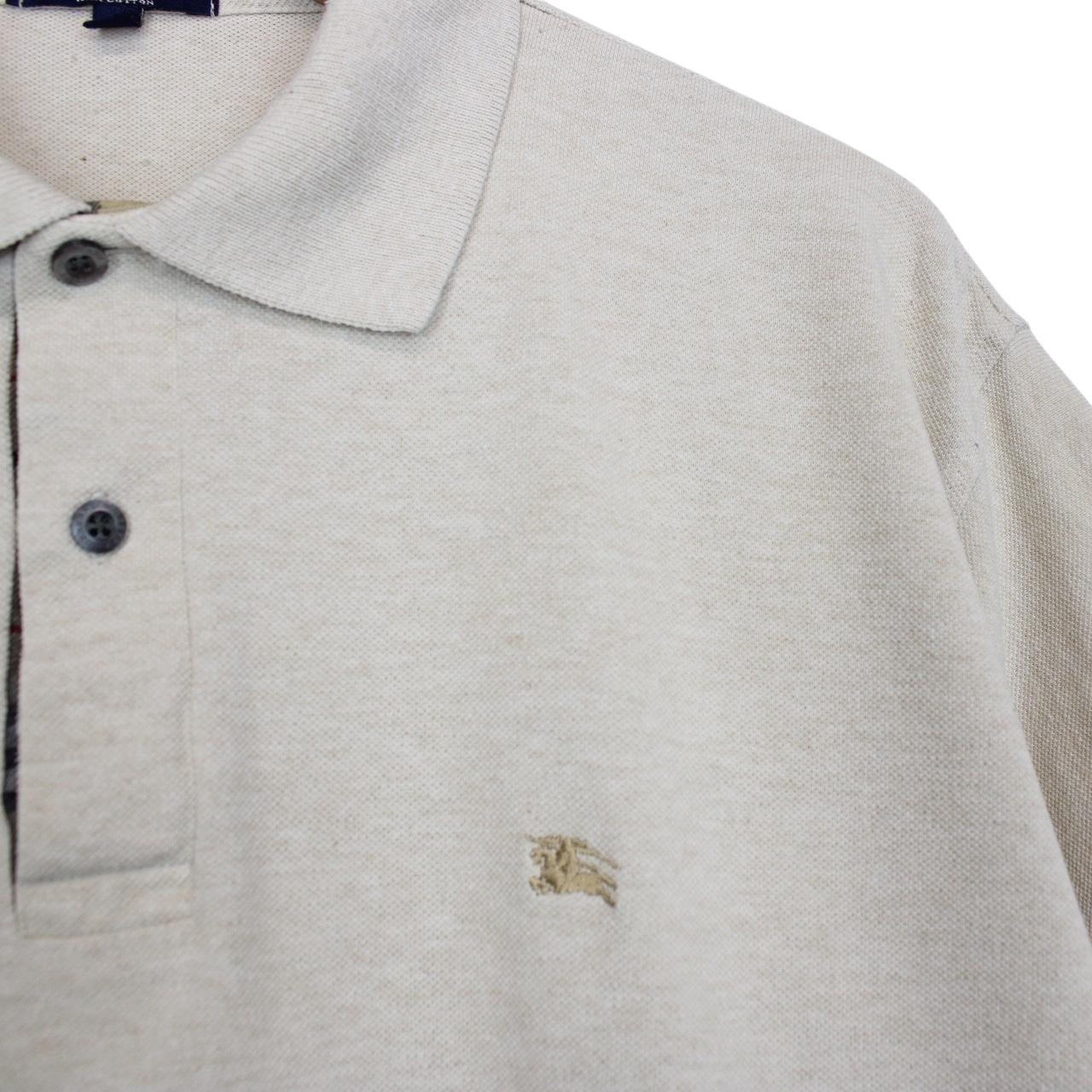 Burberry London Beige Short Sleeve Nova Check Cotton Polo Shirt