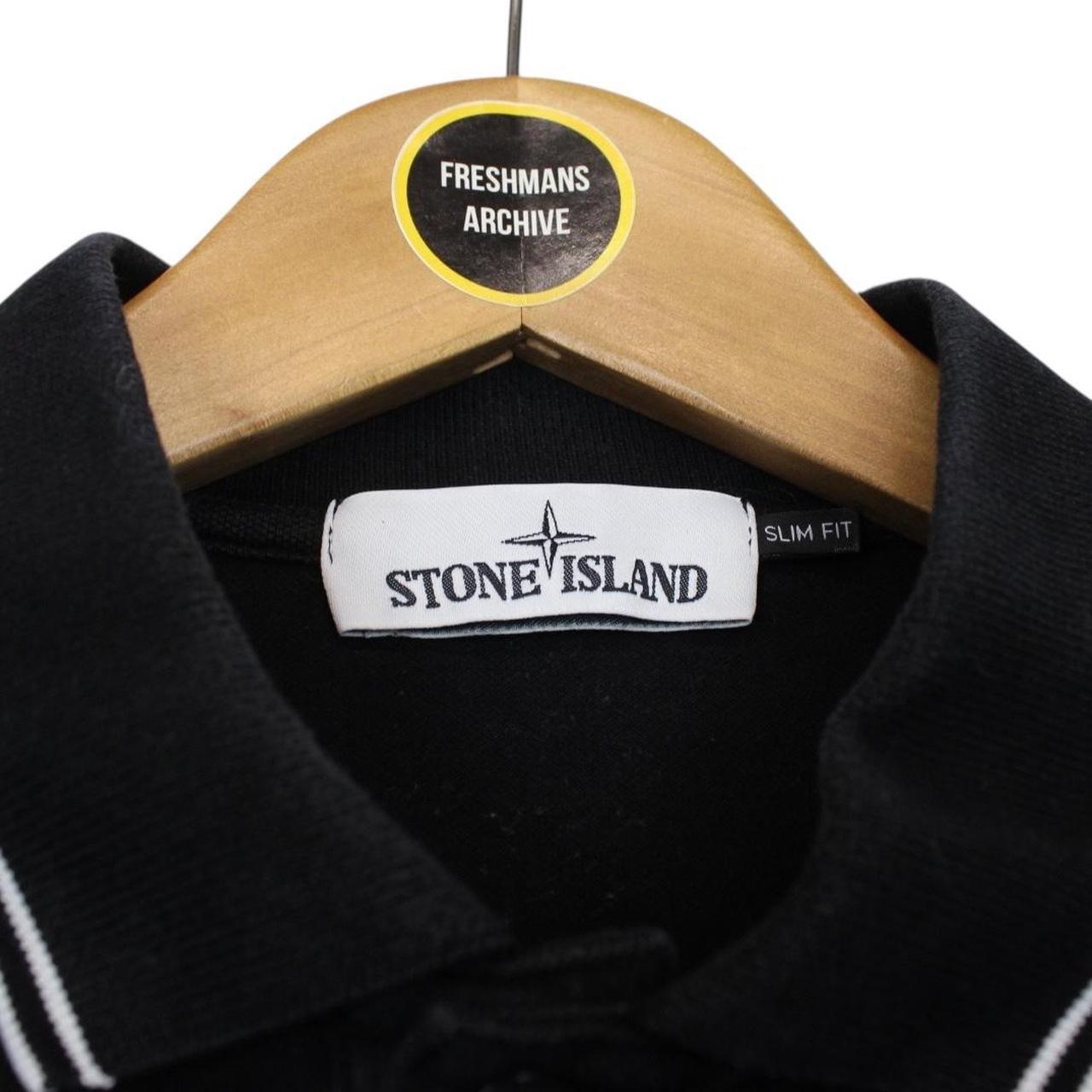 Stone Island AW 2019 Black Short Sleeve Compass Polo Shirt
