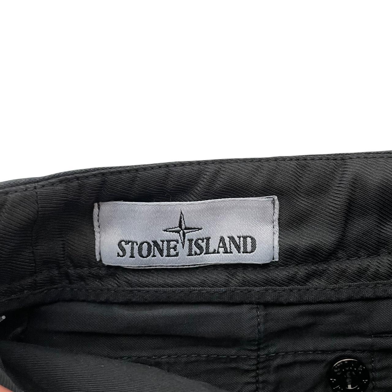 Stone Island AW 2021 Black Skinny Fit Cargo Trousers