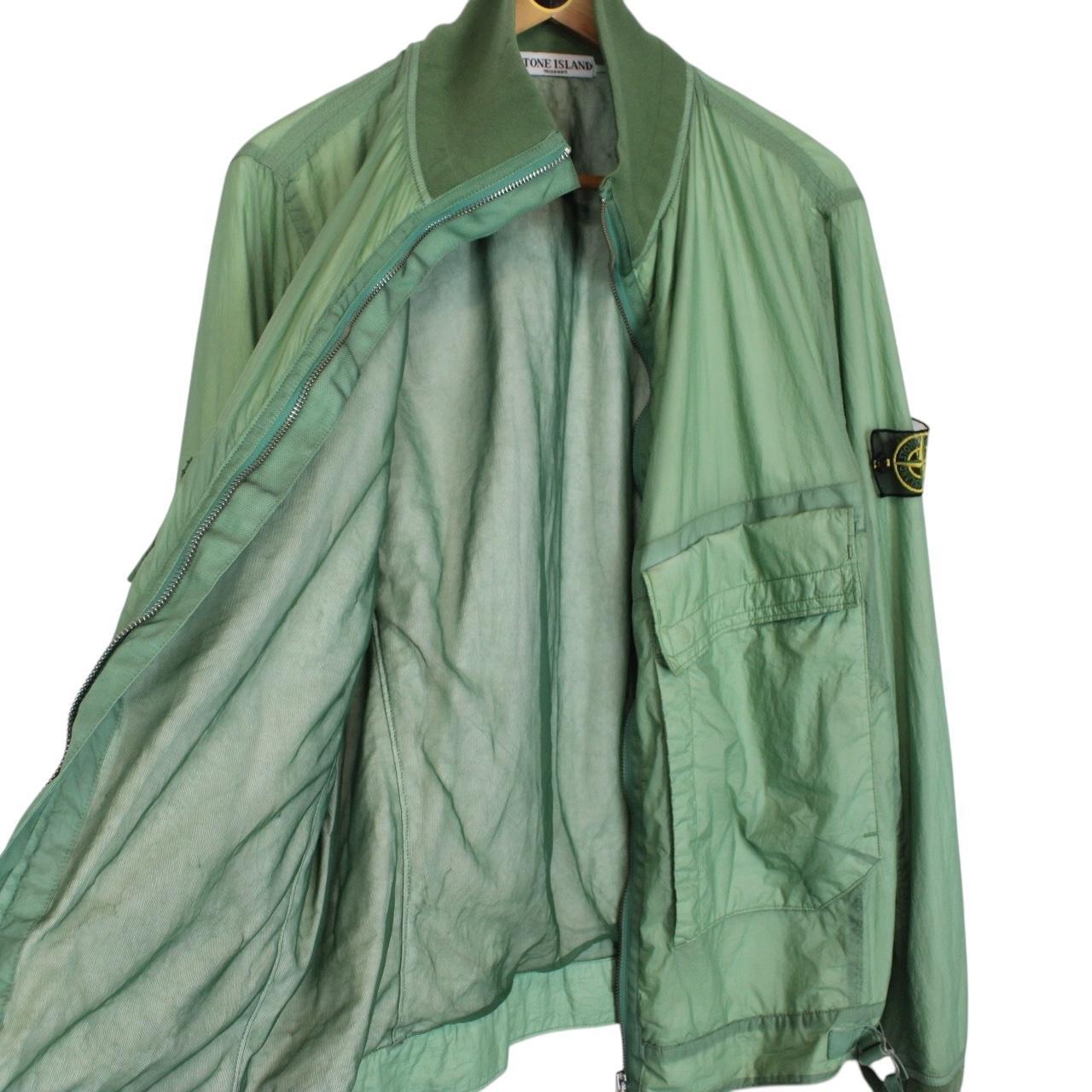 Stone Island SS 2009 Green Hyperlight Nylon Mesh Badge Jacket