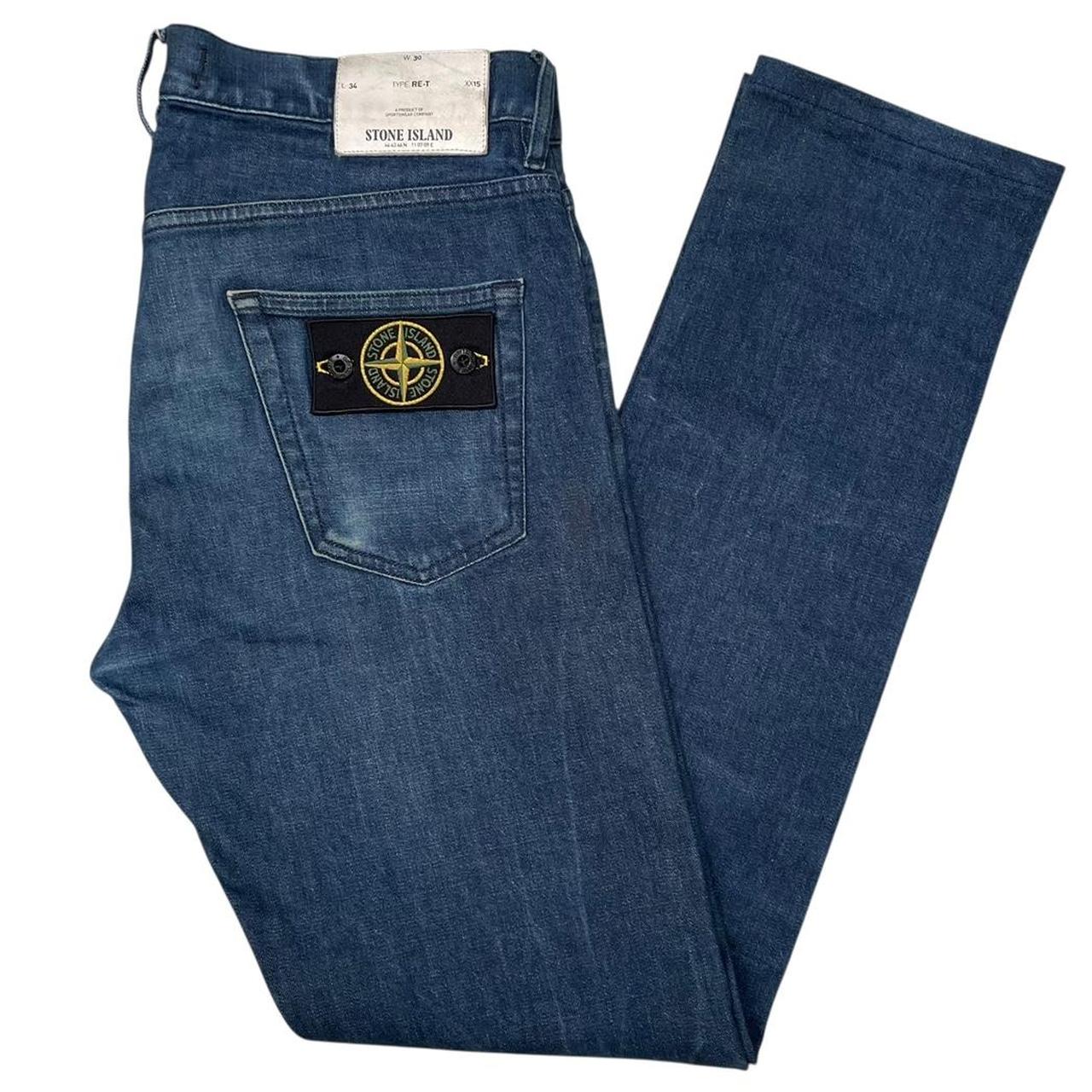 Stone Island SS 2016 Navy Blue RE-T Fit Denim Jeans