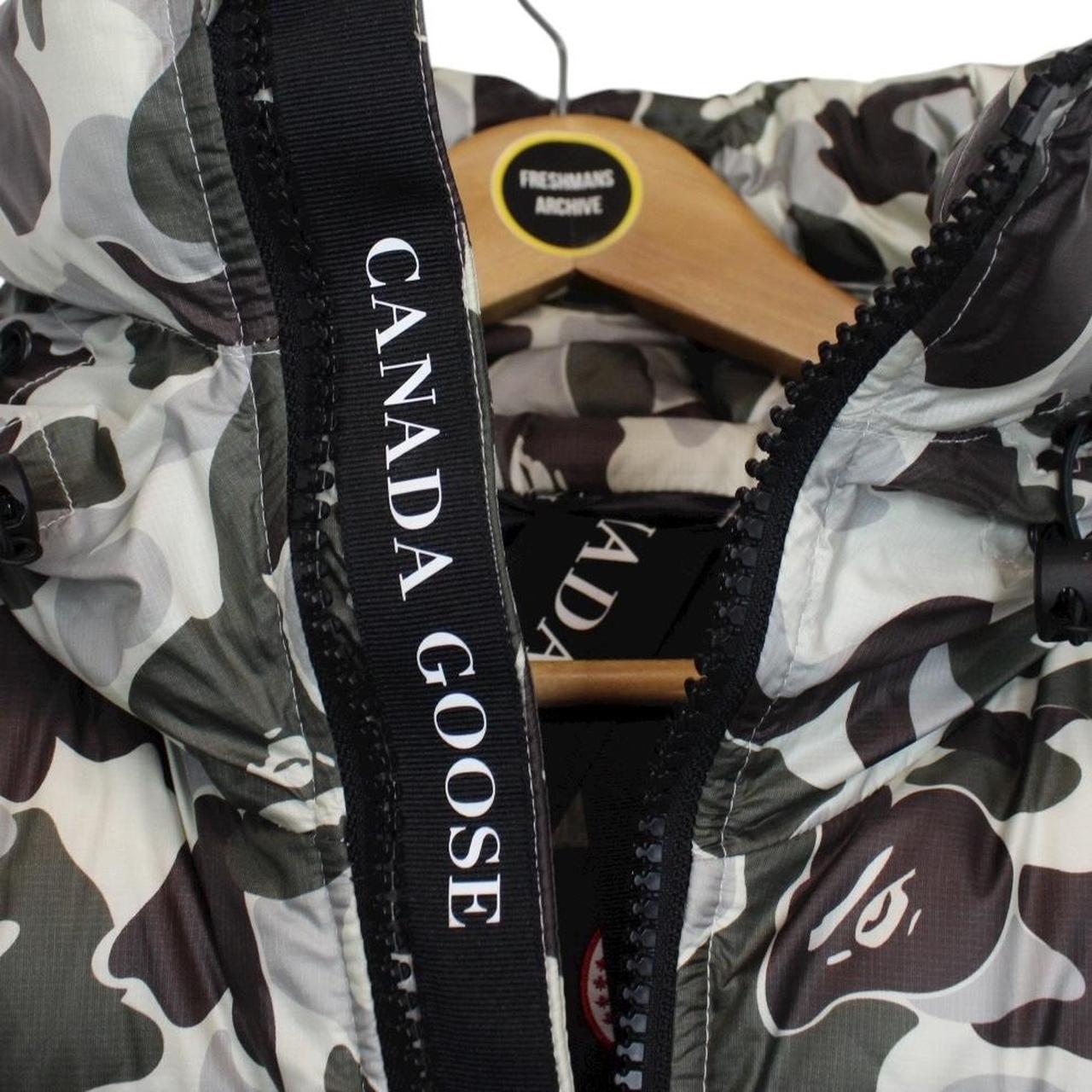 Bape x Canada Goose Grey Camo Crofton Down Puffer Jacket