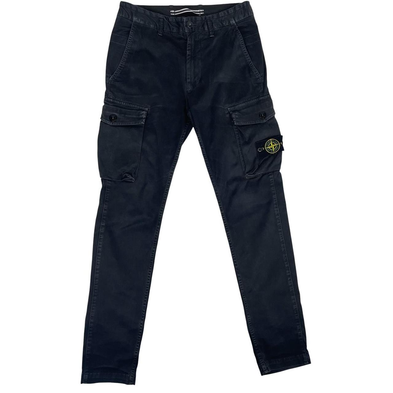 Stone Island AW 2018 Black Slim Fit Cargo Trousers