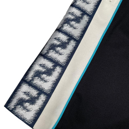 Fendi Black Zucca Monogram Cotton Blend Bermuda Shorts