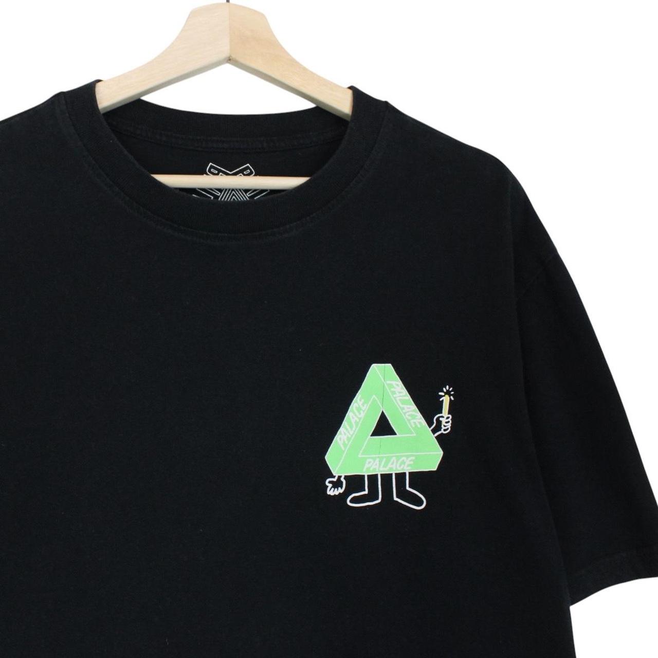 Palace Black and Green Glow Sticks Print Short Sleeve Cotton T-Shirt