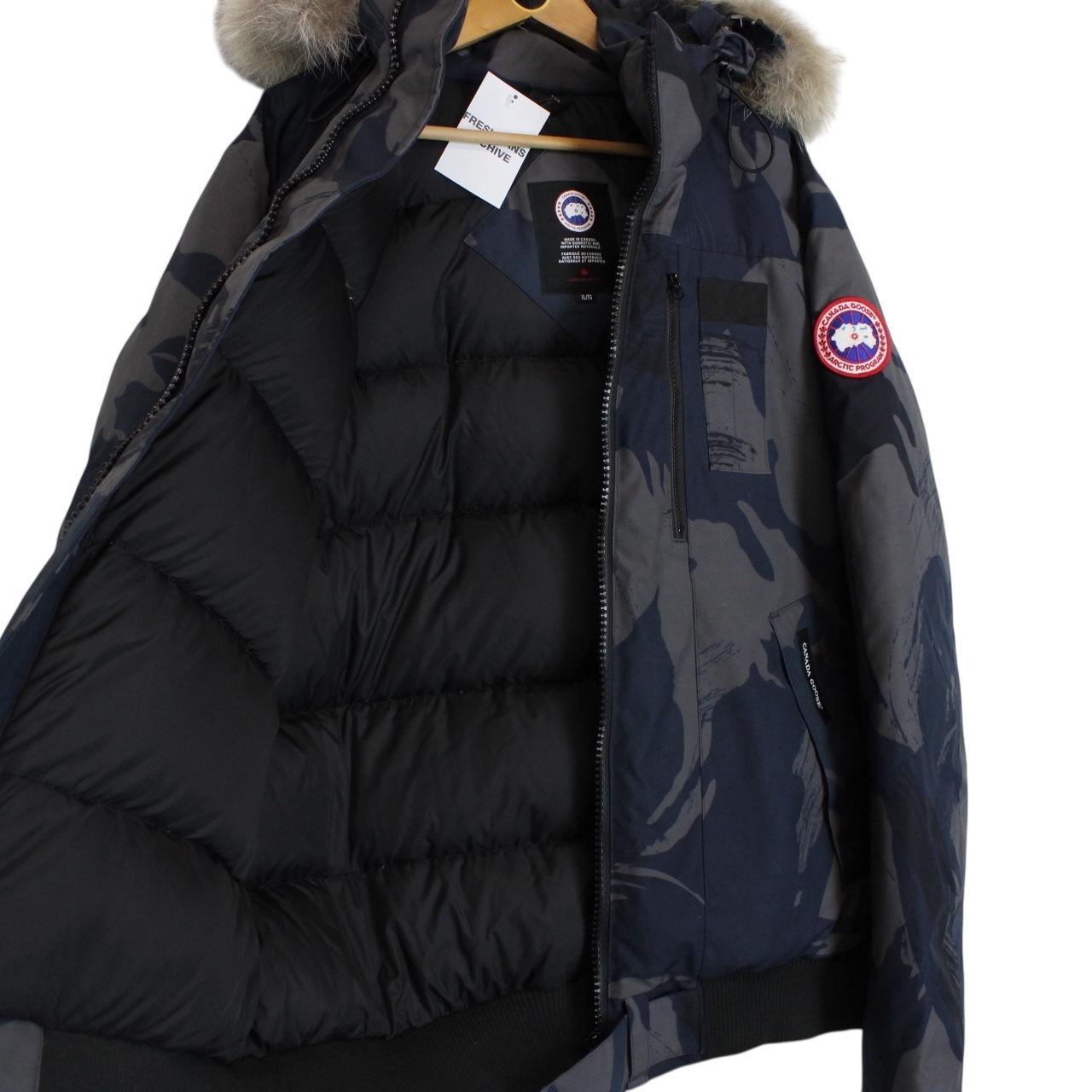 Canada Goose Blue Camo Borden Full Zip Down Jacket
