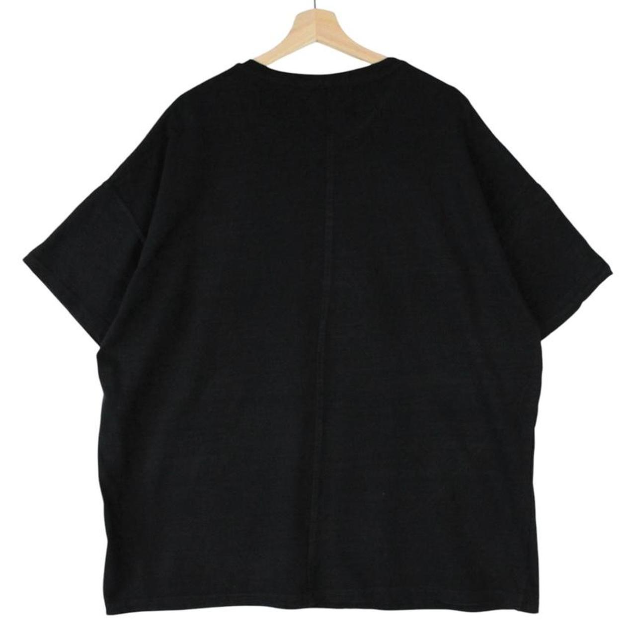 Represent black short sleeve cotton t-shirt with pocket and oversized fit.
