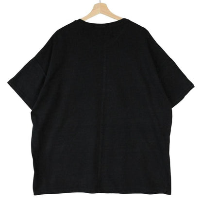 Represent black short sleeve cotton t-shirt with pocket and oversized fit.