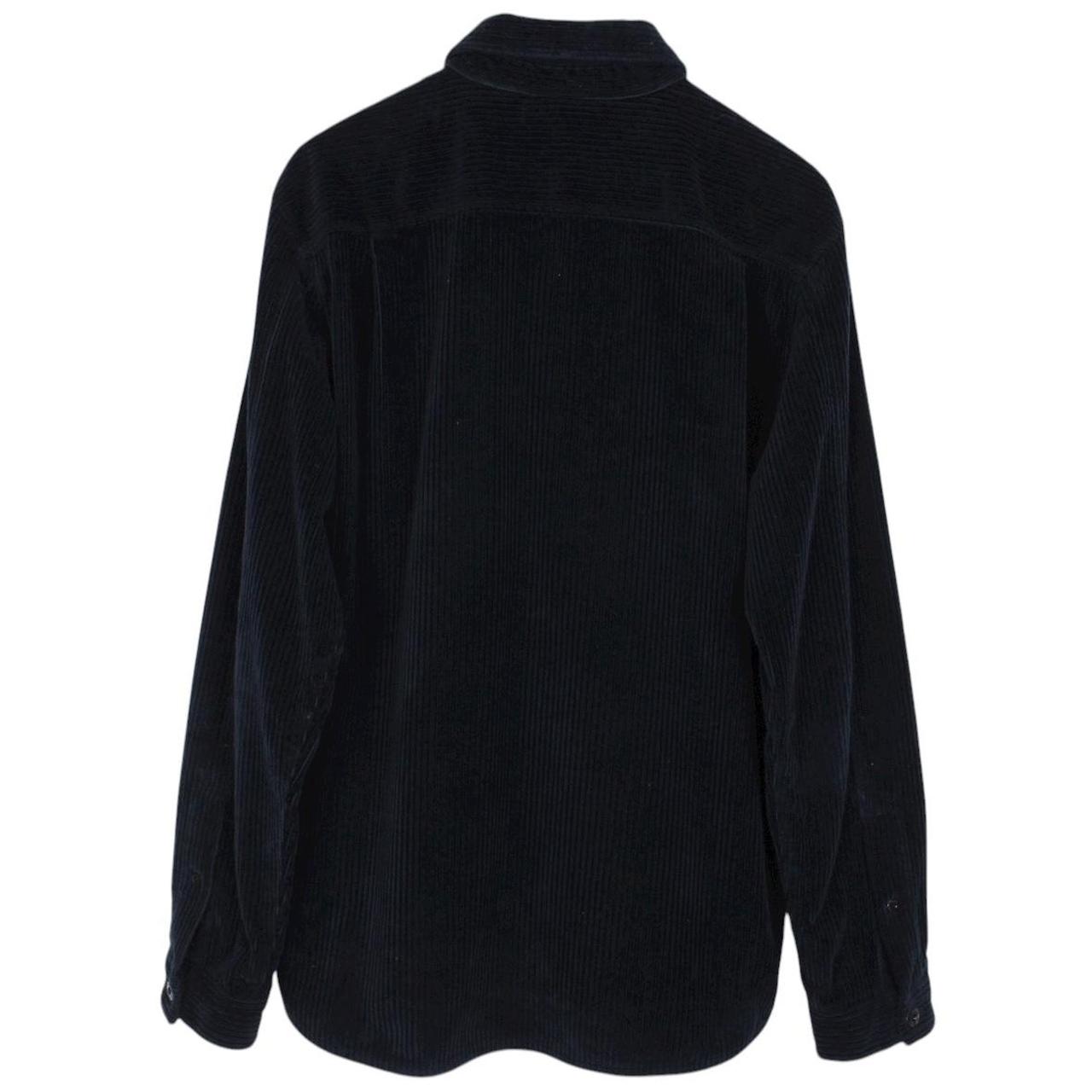 Stone Island AW 2022 Navy Blue Long Sleeve Jumbo Corduroy Shirt