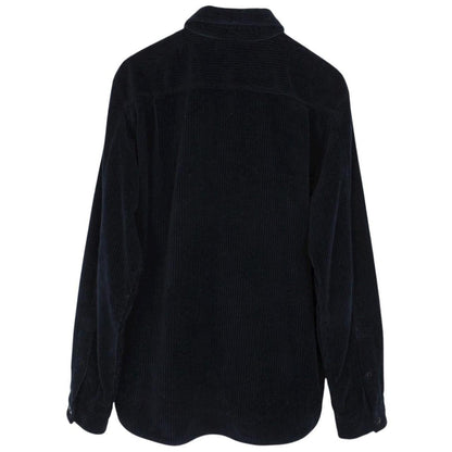 Stone Island AW 2022 Navy Blue Long Sleeve Jumbo Corduroy Shirt