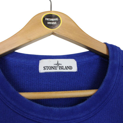 Stone Island Blue Cotton Sweatshirt Jumper
