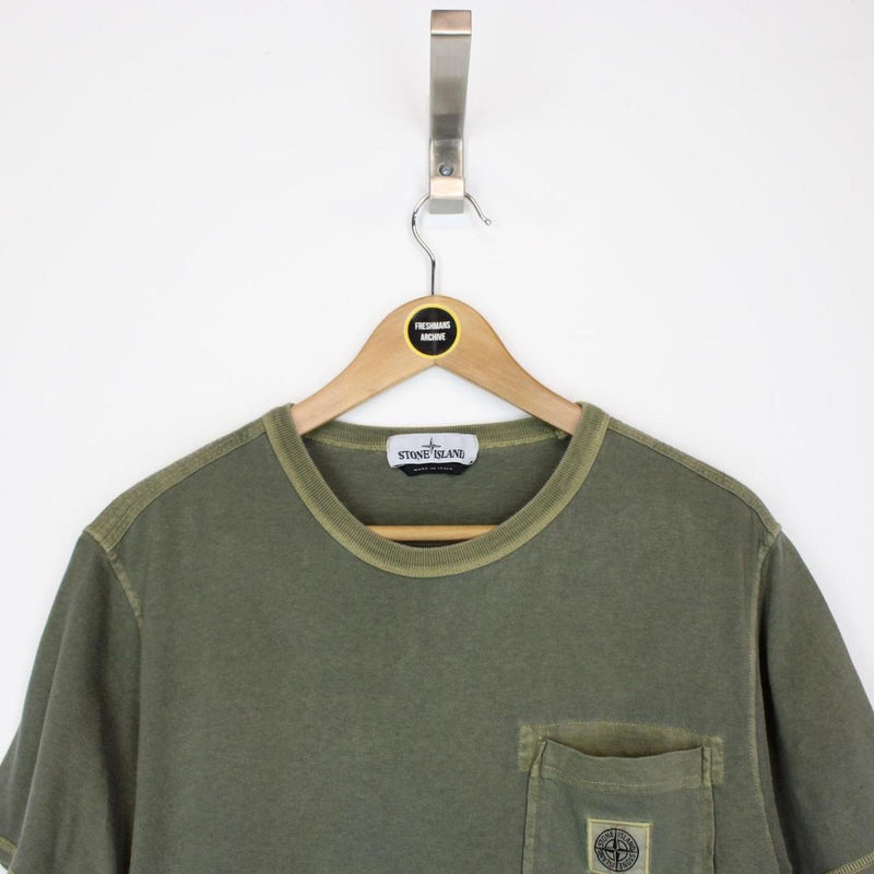 Stone Island SS 2020 Green Short Sleeve Compass T-Shirt