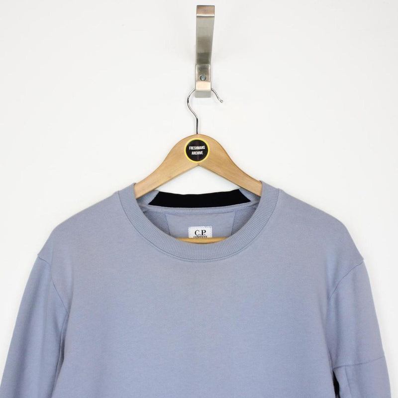 CP Company Lilac Purple Goggle Lens Cotton Sweatshirt Jumper