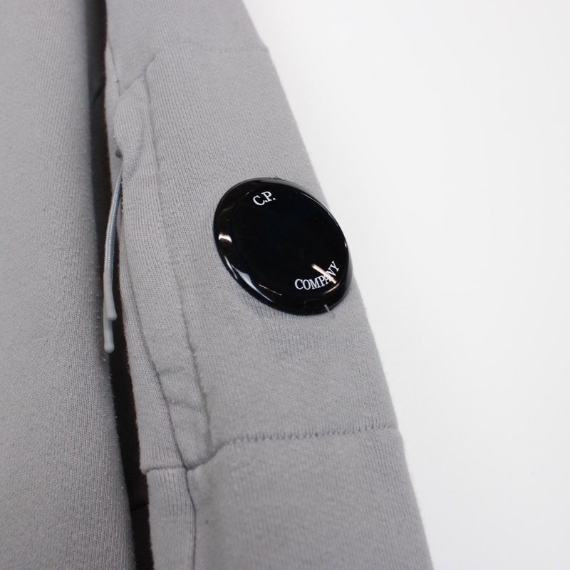 CP Company Grey 1/4 Zip Lens Sweatshirt Jumper
