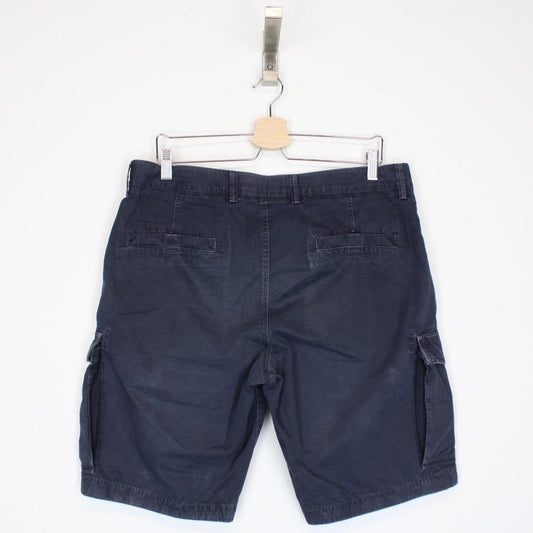 Stone Island SS 2016 Navy Blue Bermuda Cotton Cargo Shorts