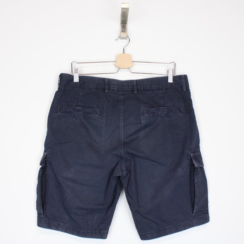 Stone Island SS 2016 Navy Blue Bermuda Cotton Cargo Shorts