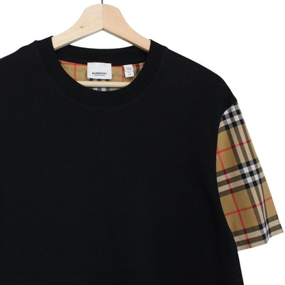 Burberry London Black and Tan Brown Carrick Nova Check Short Sleeve T-Shirt
