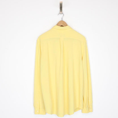 Polo Ralph Lauren Yellow Long Sleeve Cotton Featherweight Mesh Shirt
