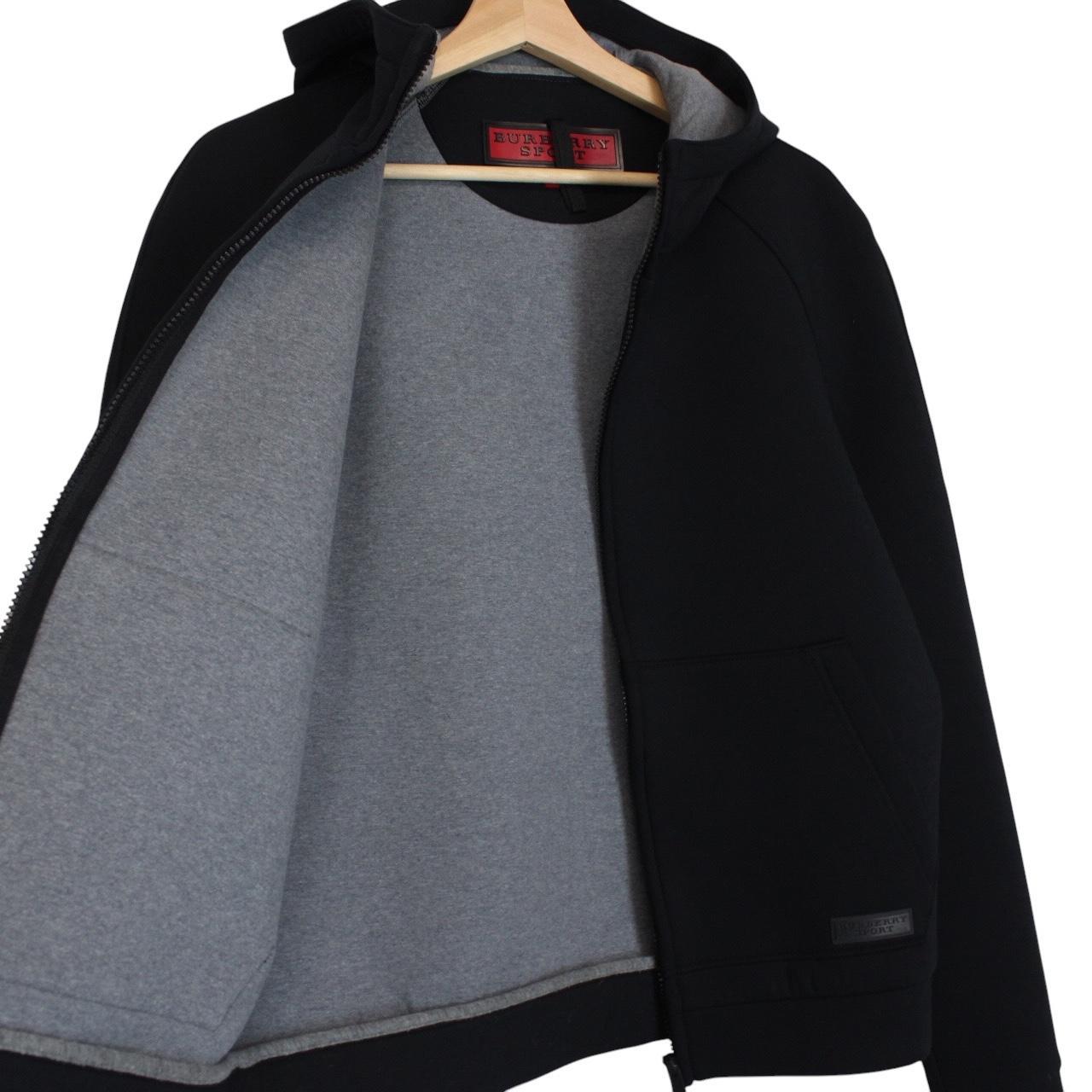 Vintage Burberry Sport Black Full Zip Cotton/Nylon Soft Shell Jacket